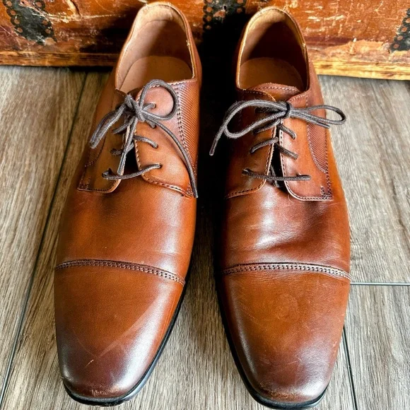 Men’s Florsheim Postino Cap Toe Leather Oxfords Dress Shoes - Picture 2 of 13